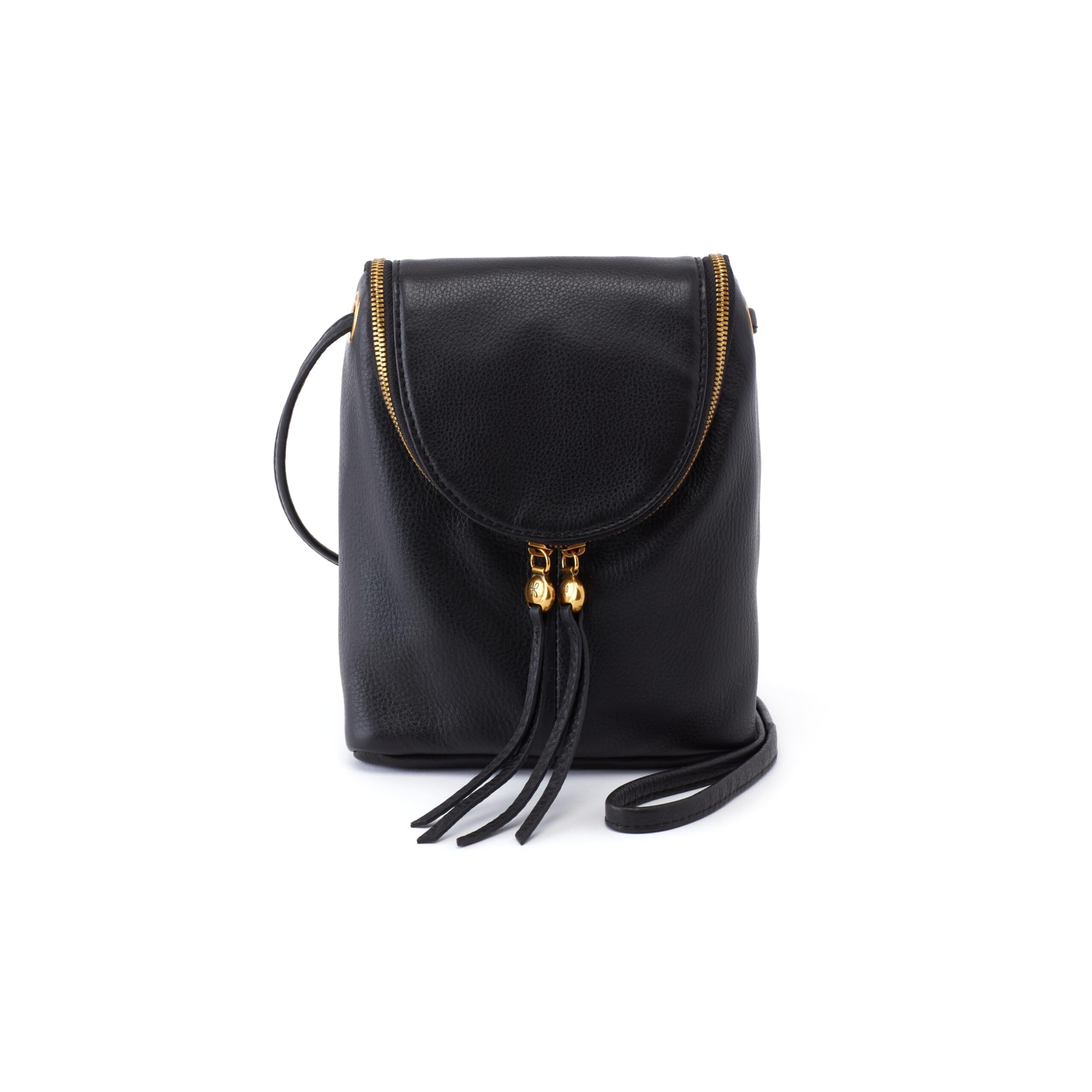 4240 Fern Leather Crossbody Purse With Adjustable Strap, Exterior Slip